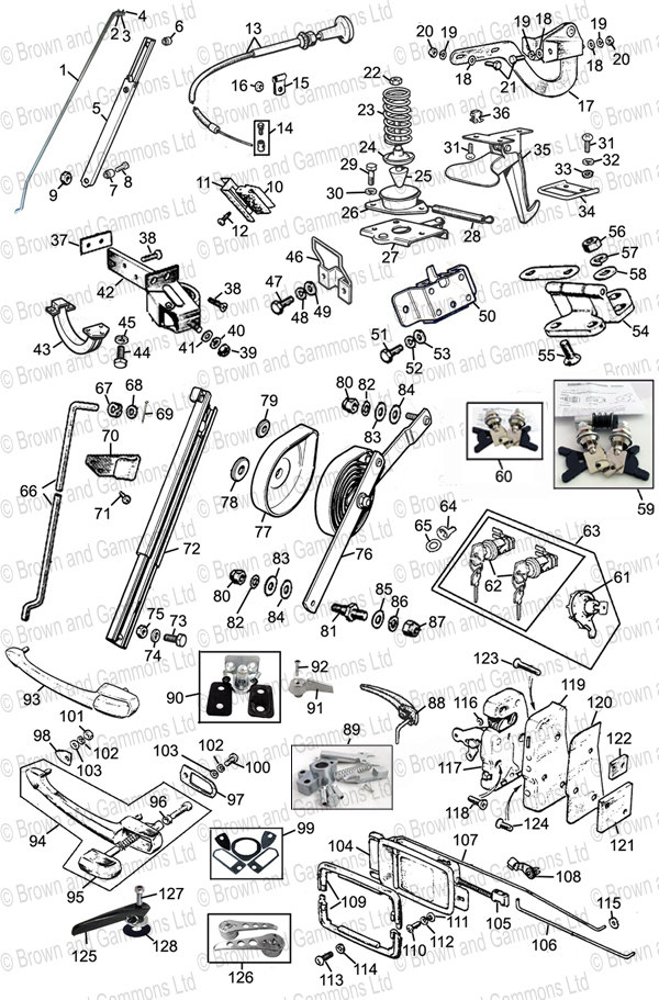 Image for Bonnet. Door. Boot & tailgate fittings