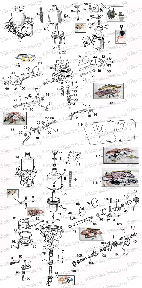 Image for Carburettors & Heatshields