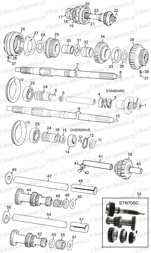 Image for Gearbox 3 Synchro - internals