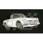 Image for PIN BADGE MGB C/B WHITE