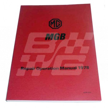 Image for WORKSHOP MANUAL RUBBER BUMPER MGB