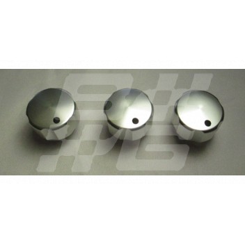 Image for MGF Heater knob set  Polished MK1/11 ( set of three)