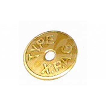 Image for BRASS BUTTON TAG (TC STYLE)