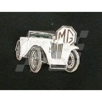 Image for PIN BADGE MG TC WHITE